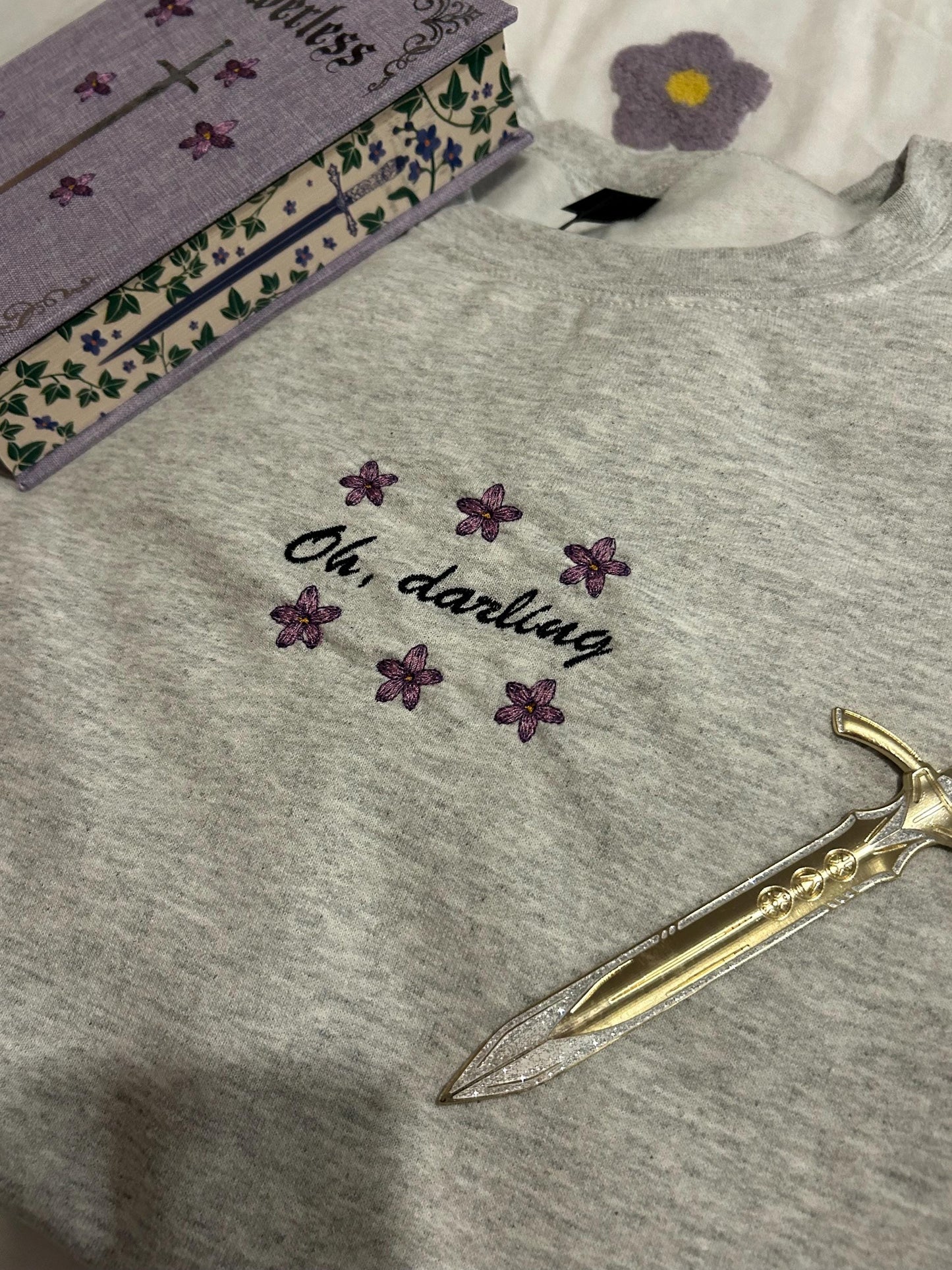 Oh, Darling Embroidered Sweatshirt