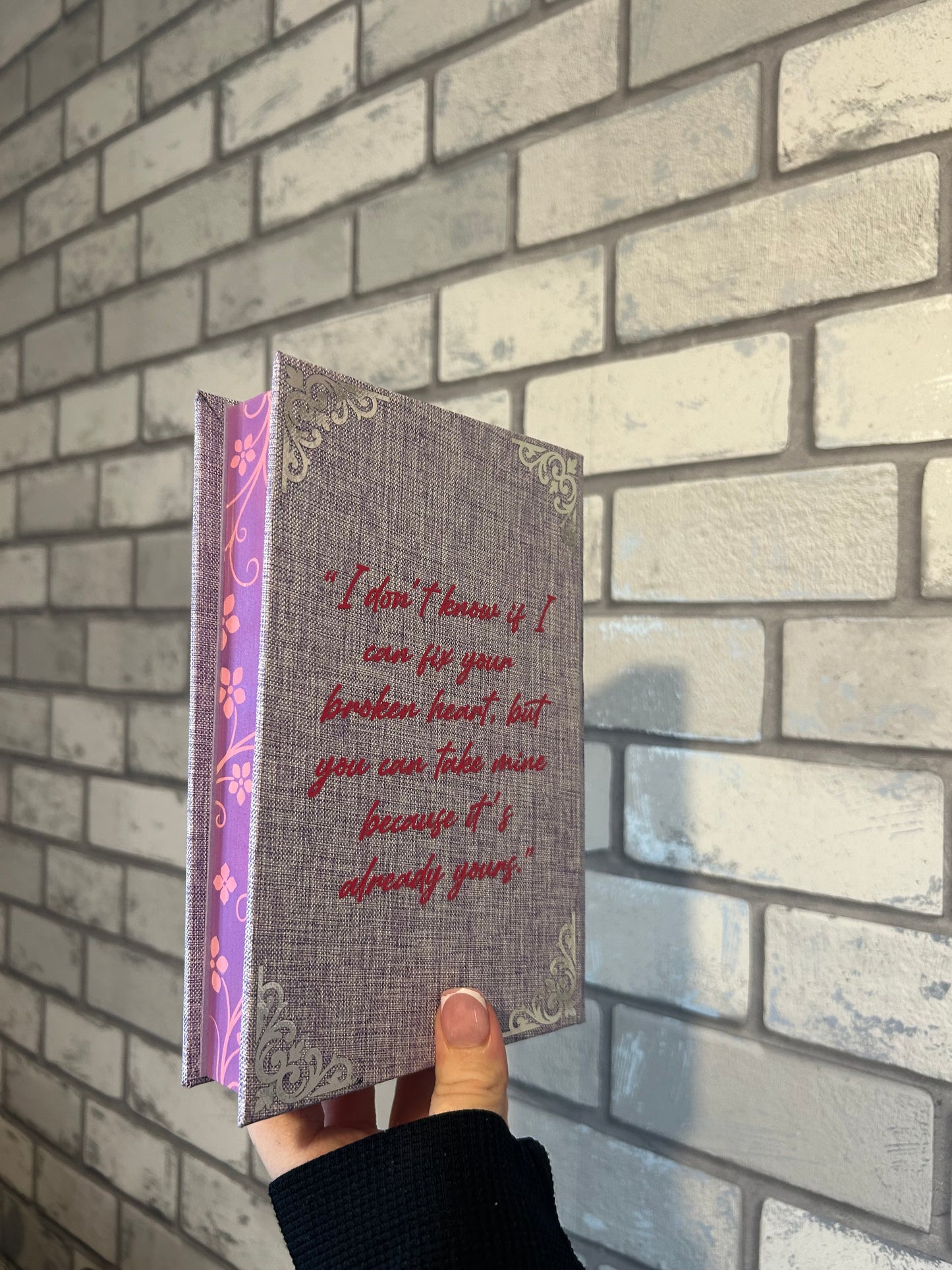 Once Upon A Broken Heart Rebind with Sprayed Edges