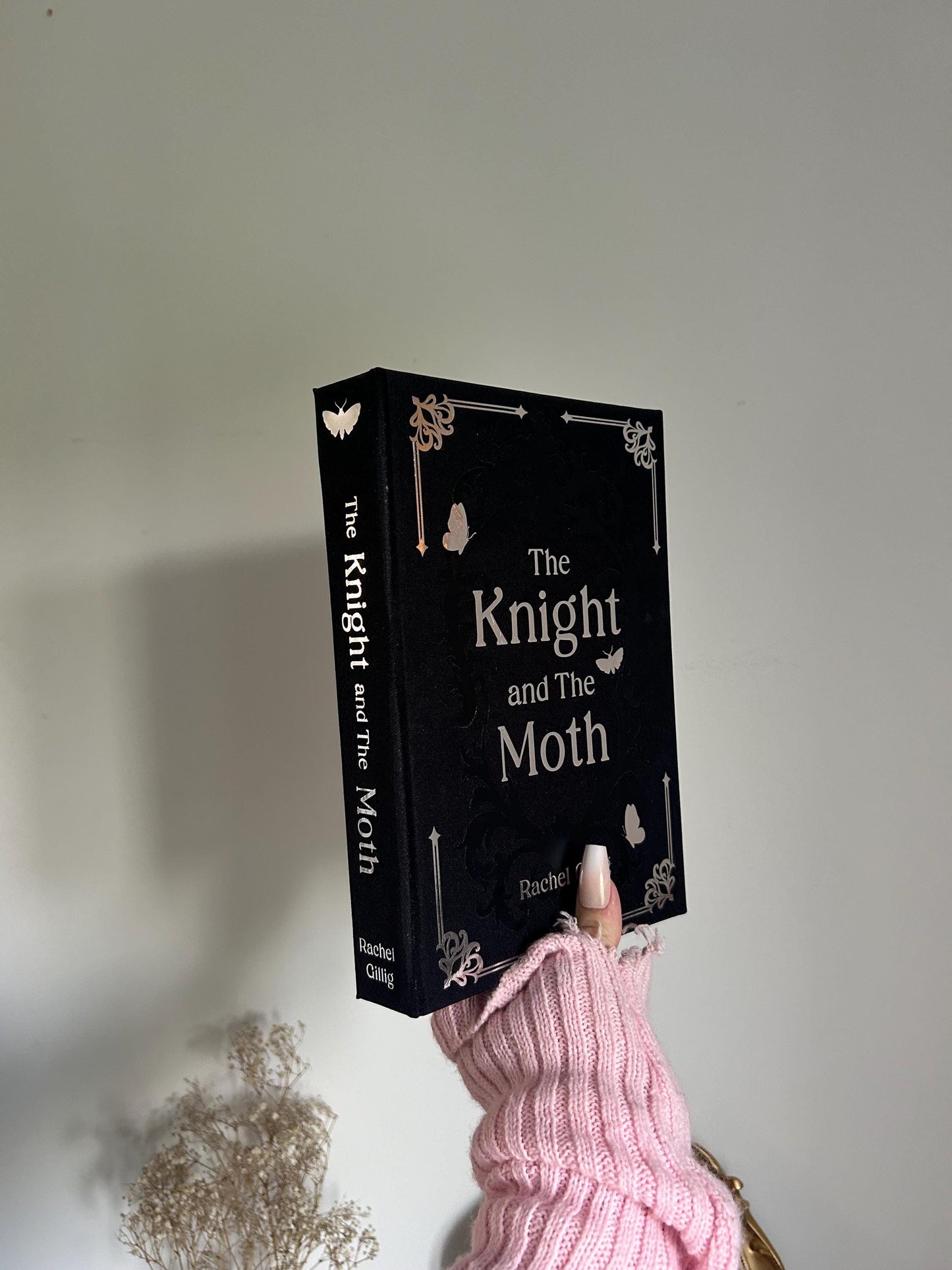 The Knight and The Moth rebind with sprayed edges by Rachel Gillig