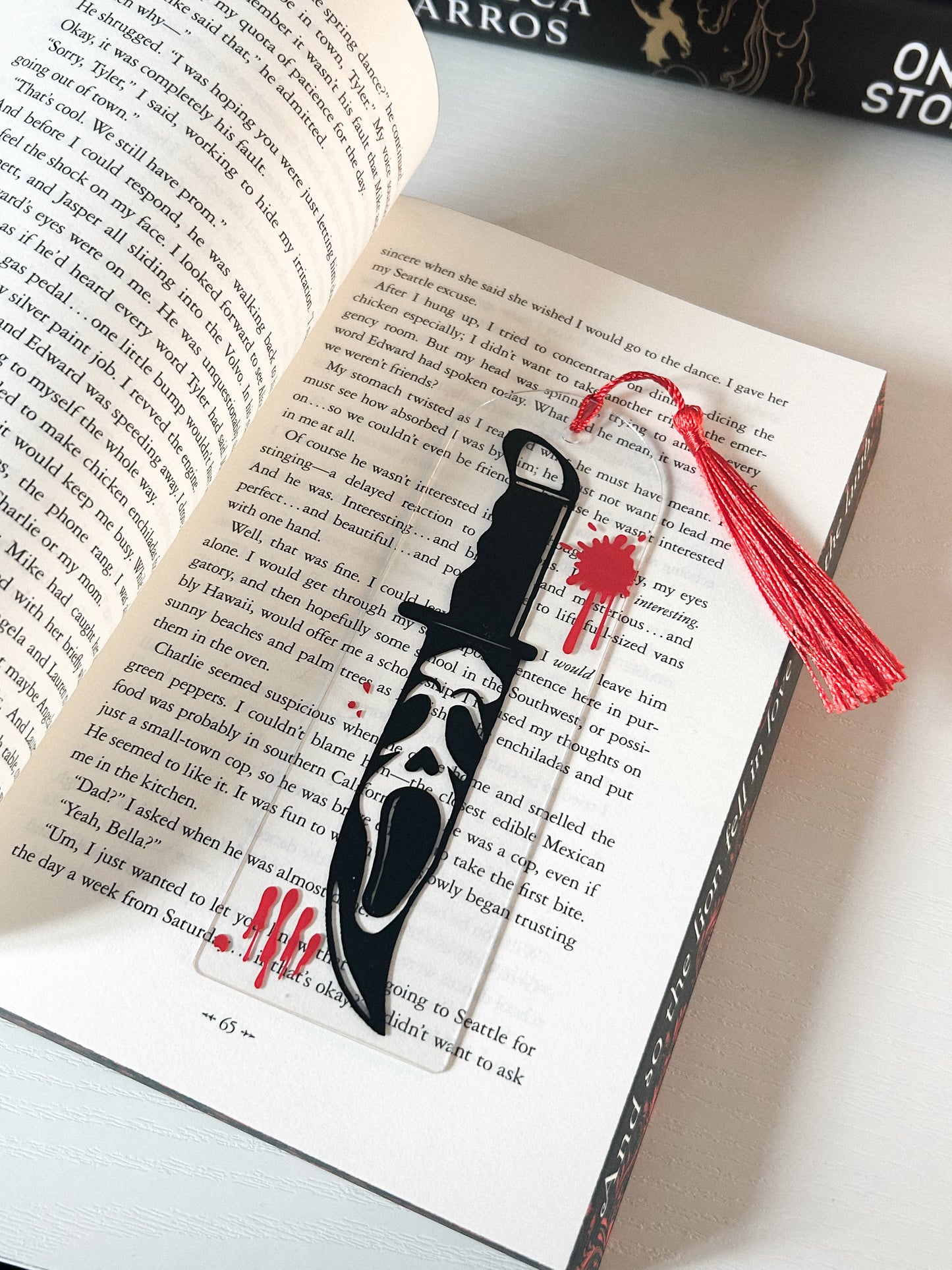 Ghost Face Acrylic Bookmark