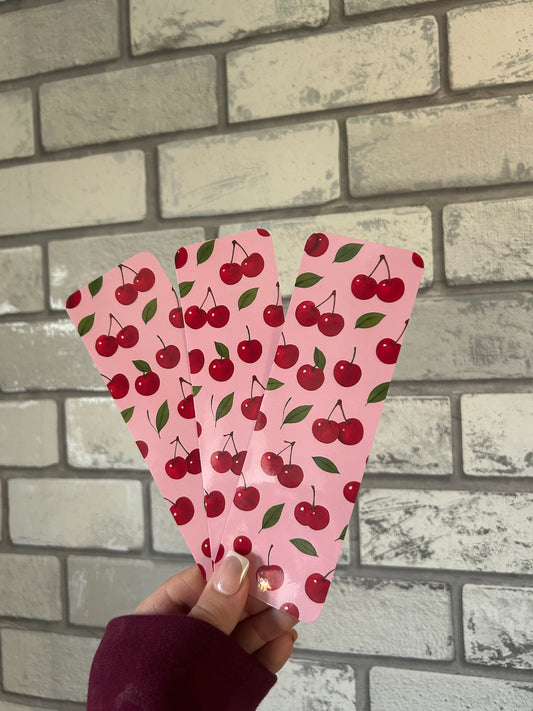 Cherry Print Bookmark