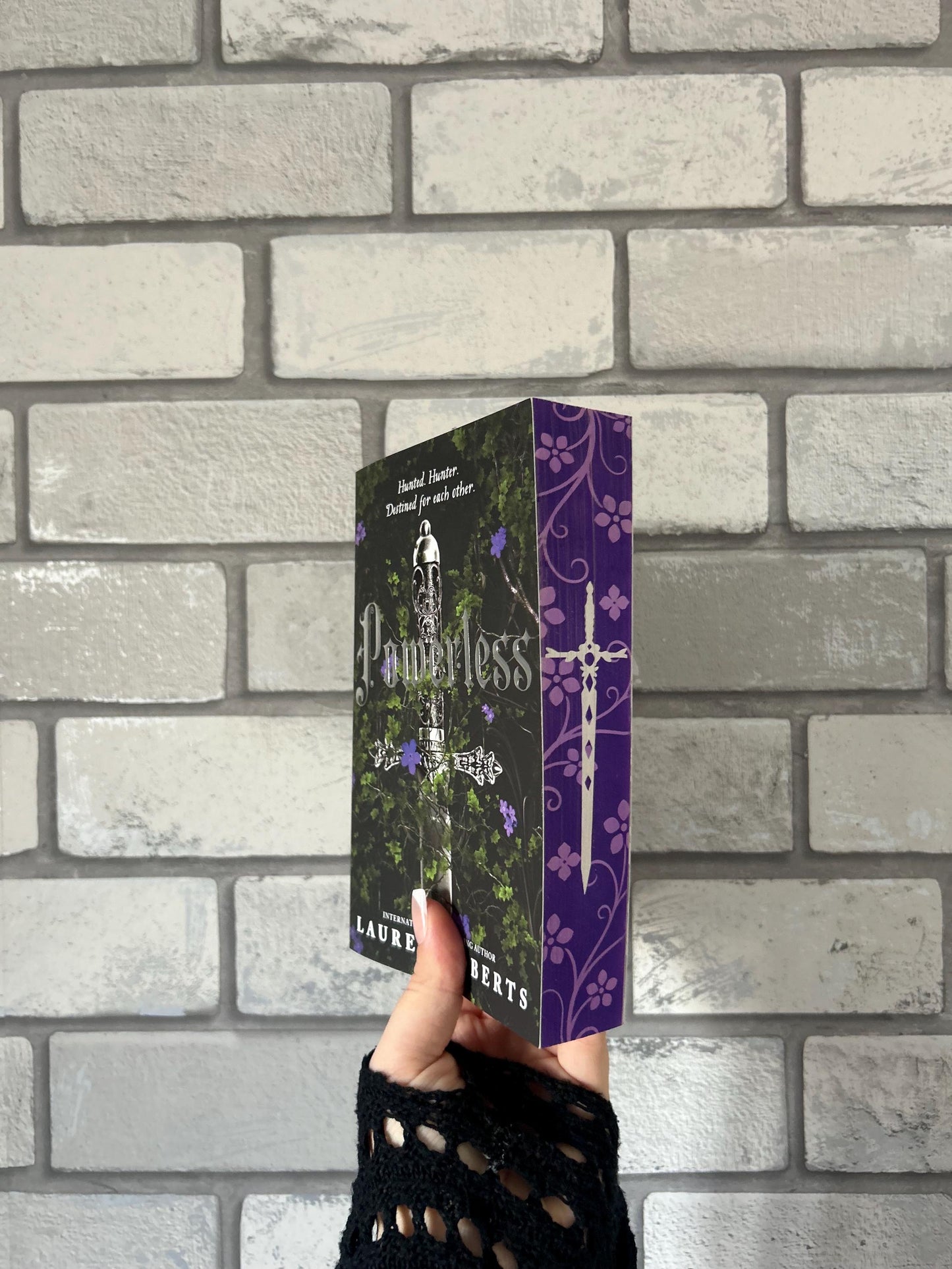 Powerless, Reckless and Powerful paperbacks with sprayed edges