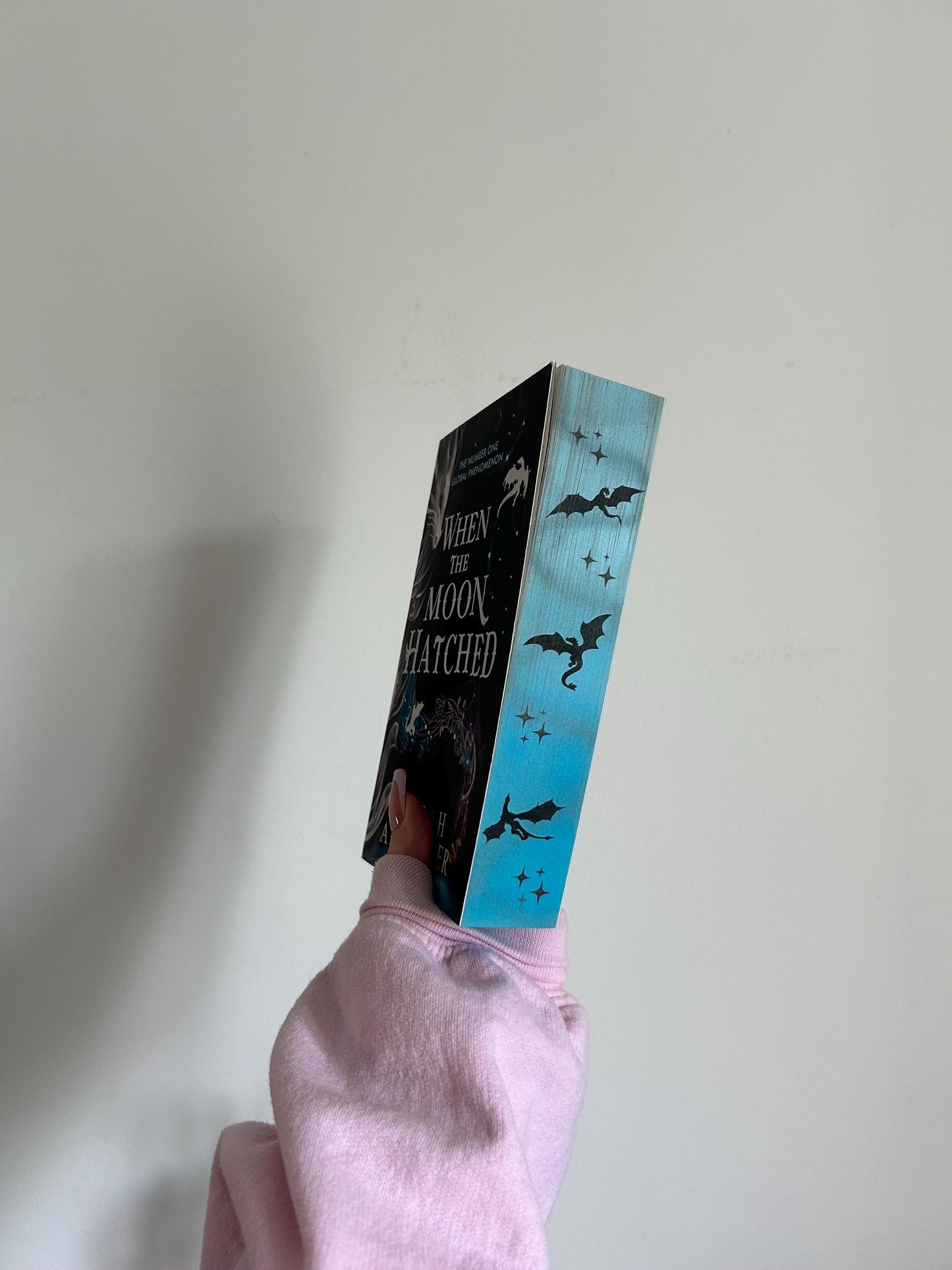 When The Moon Hatched paperback with hand painted edges