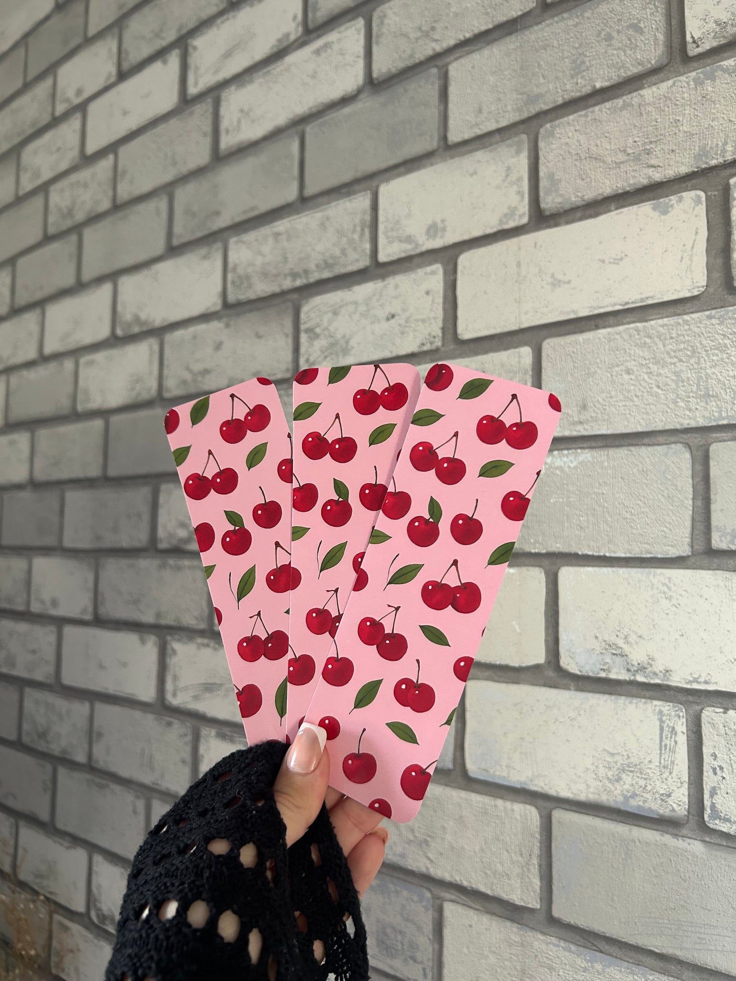 Cherry Print Bookmark