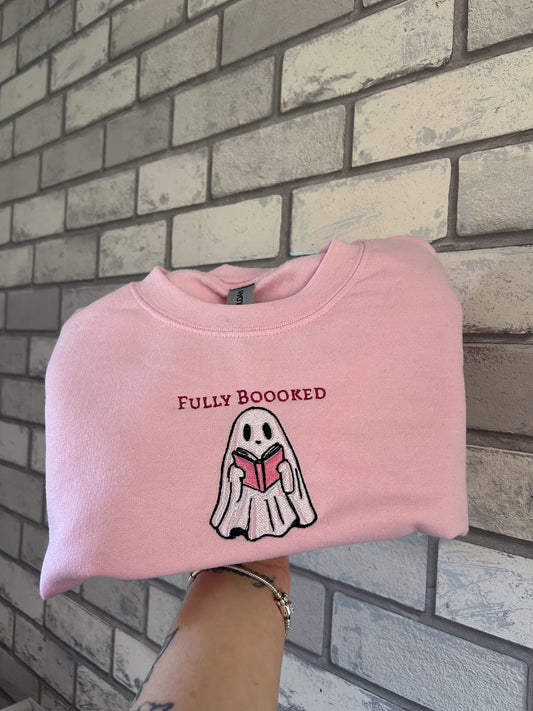 Fully Boooked embroidered sweatshirt Oops Small