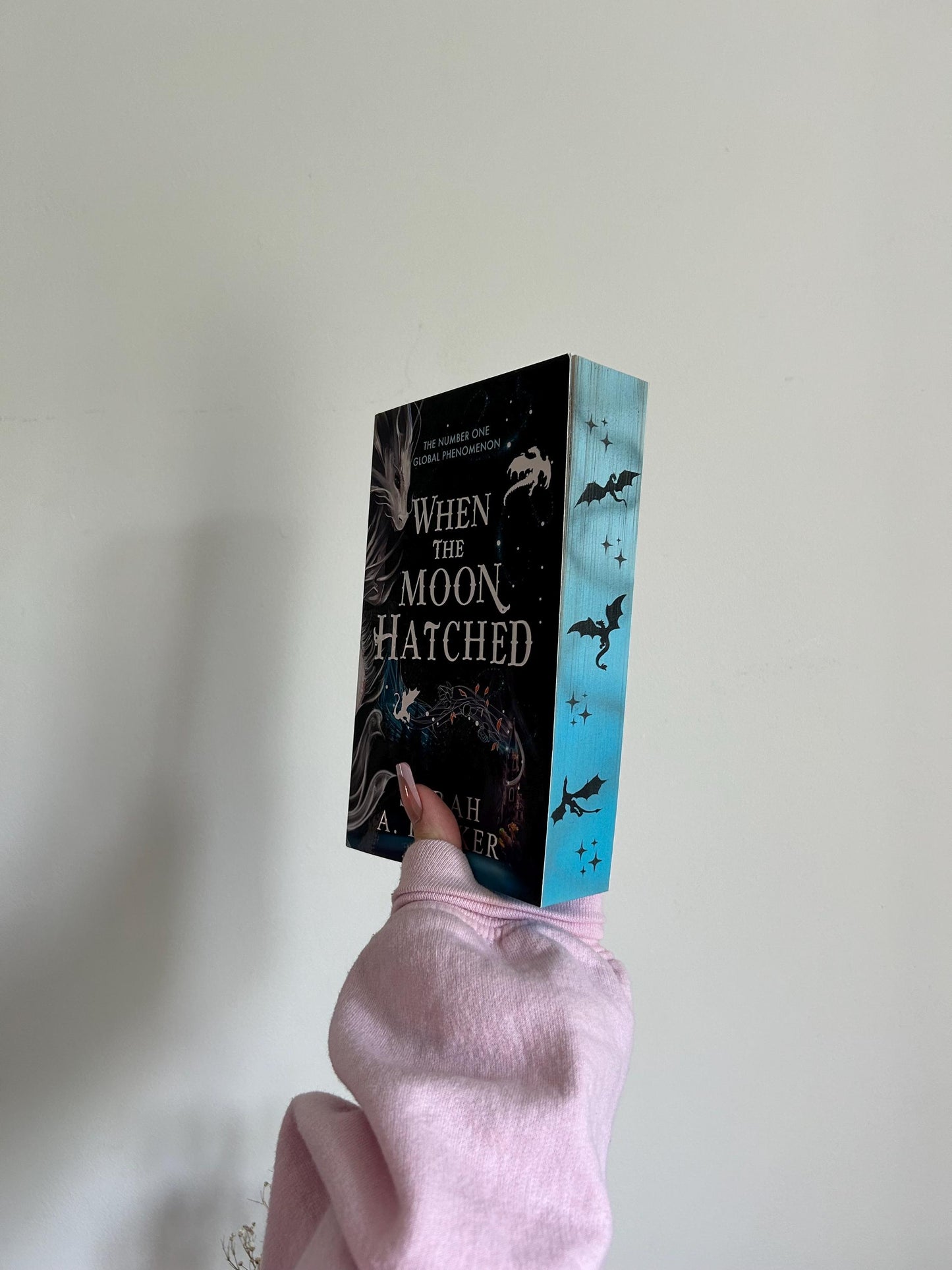 When The Moon Hatched paperback with hand painted edges