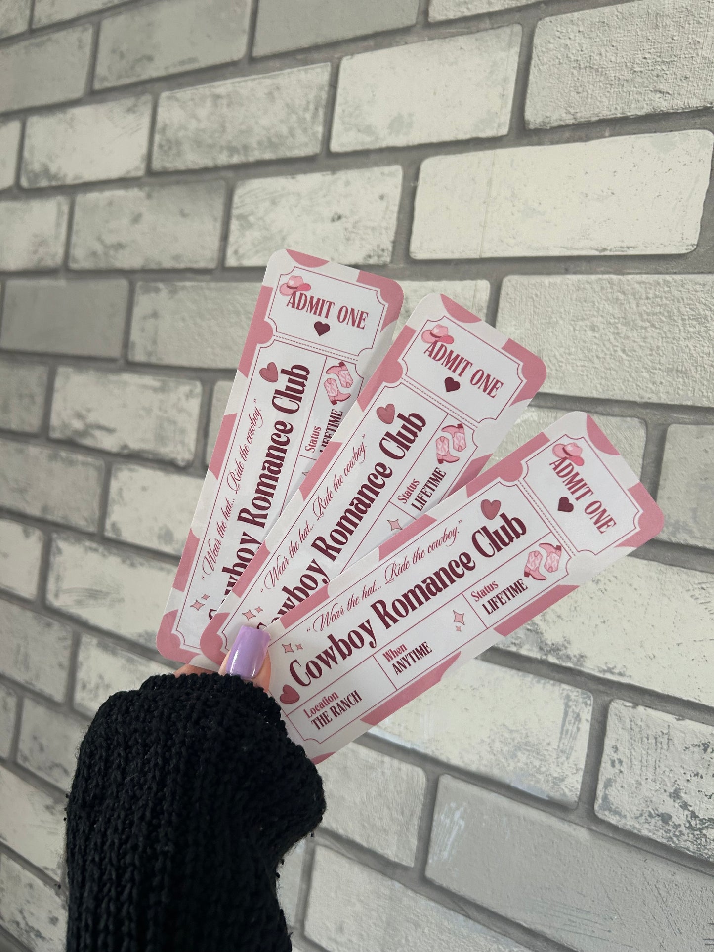 Cowboy Romance Club Bookmark