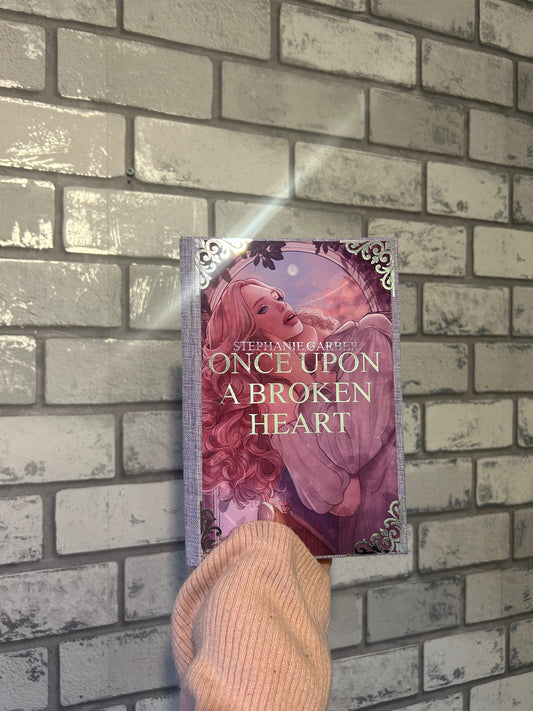 Once Upon A Broken Heart Rebind with Sprayed Edges
