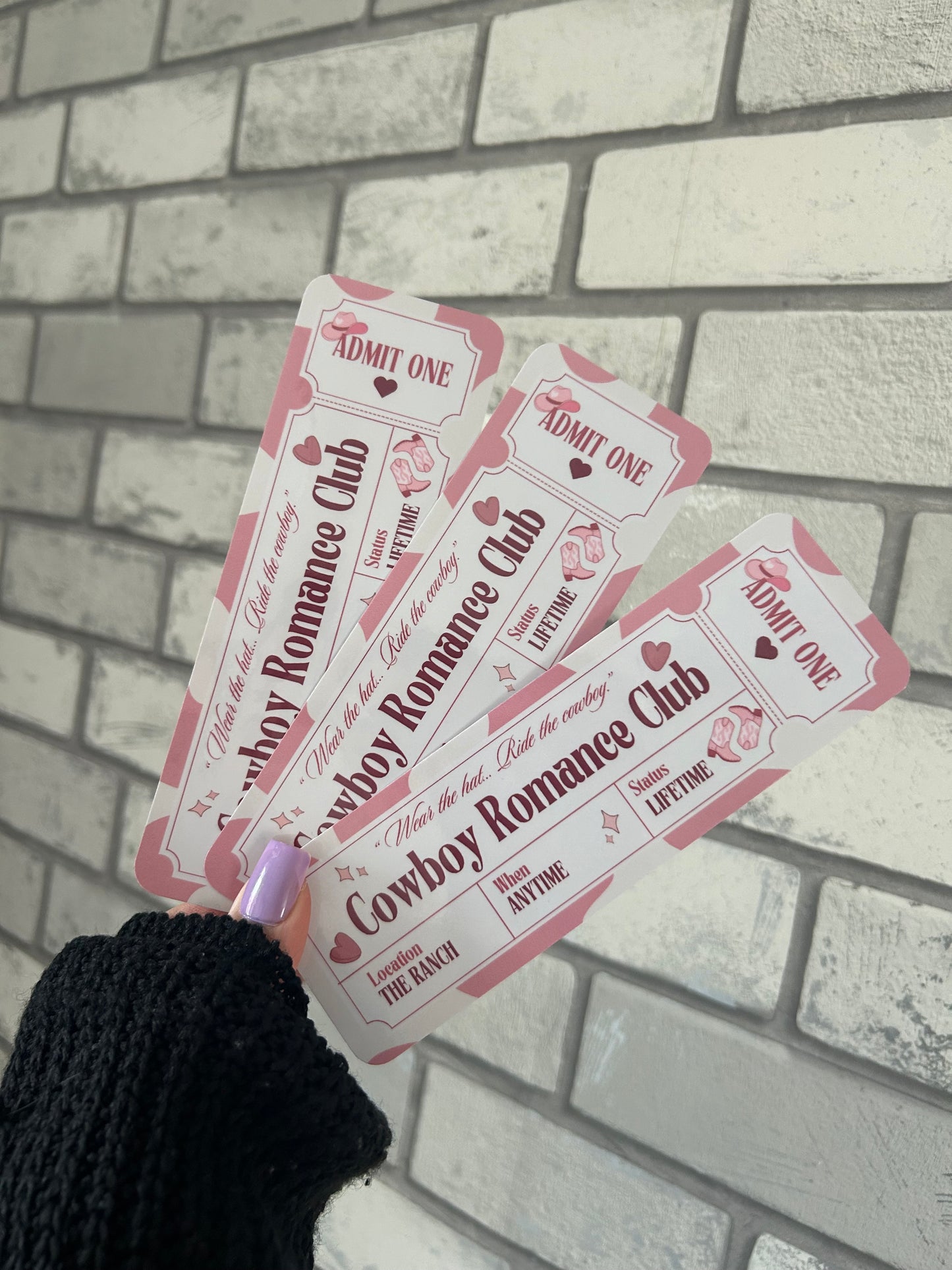 Cowboy Romance Club Bookmark