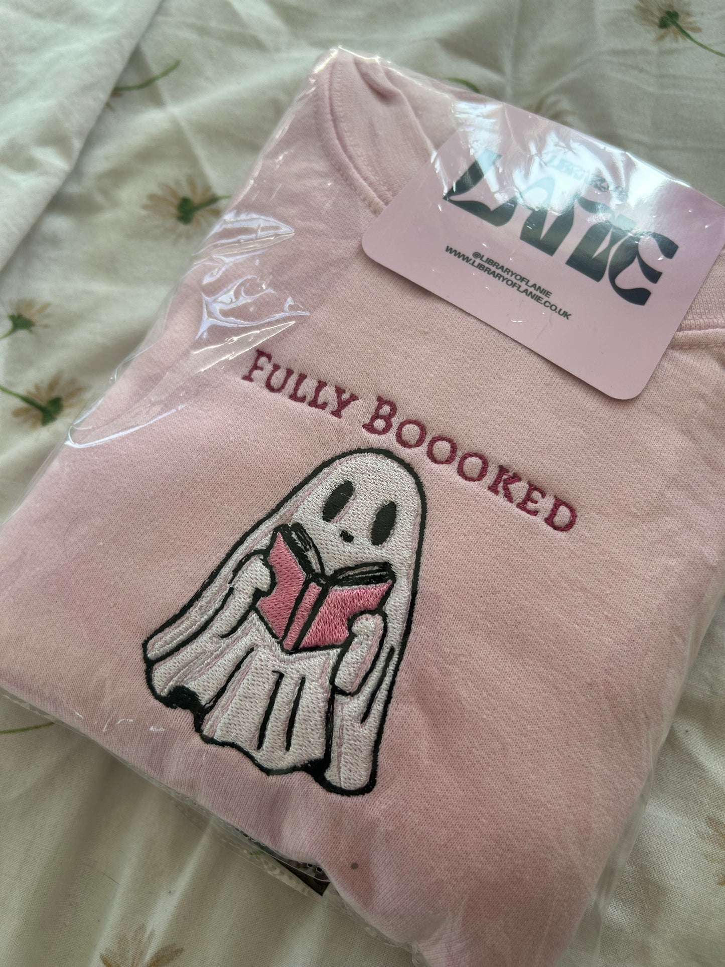 Fully Boooked embroidered sweatshirt Oops Small