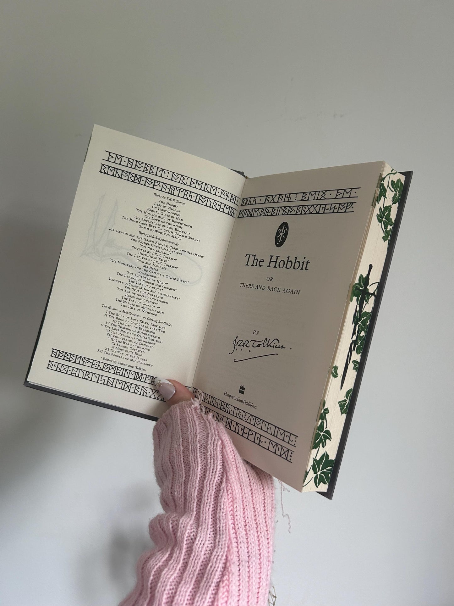 The Hobbit by J.R.R Tolkien hardback with sprayed edges