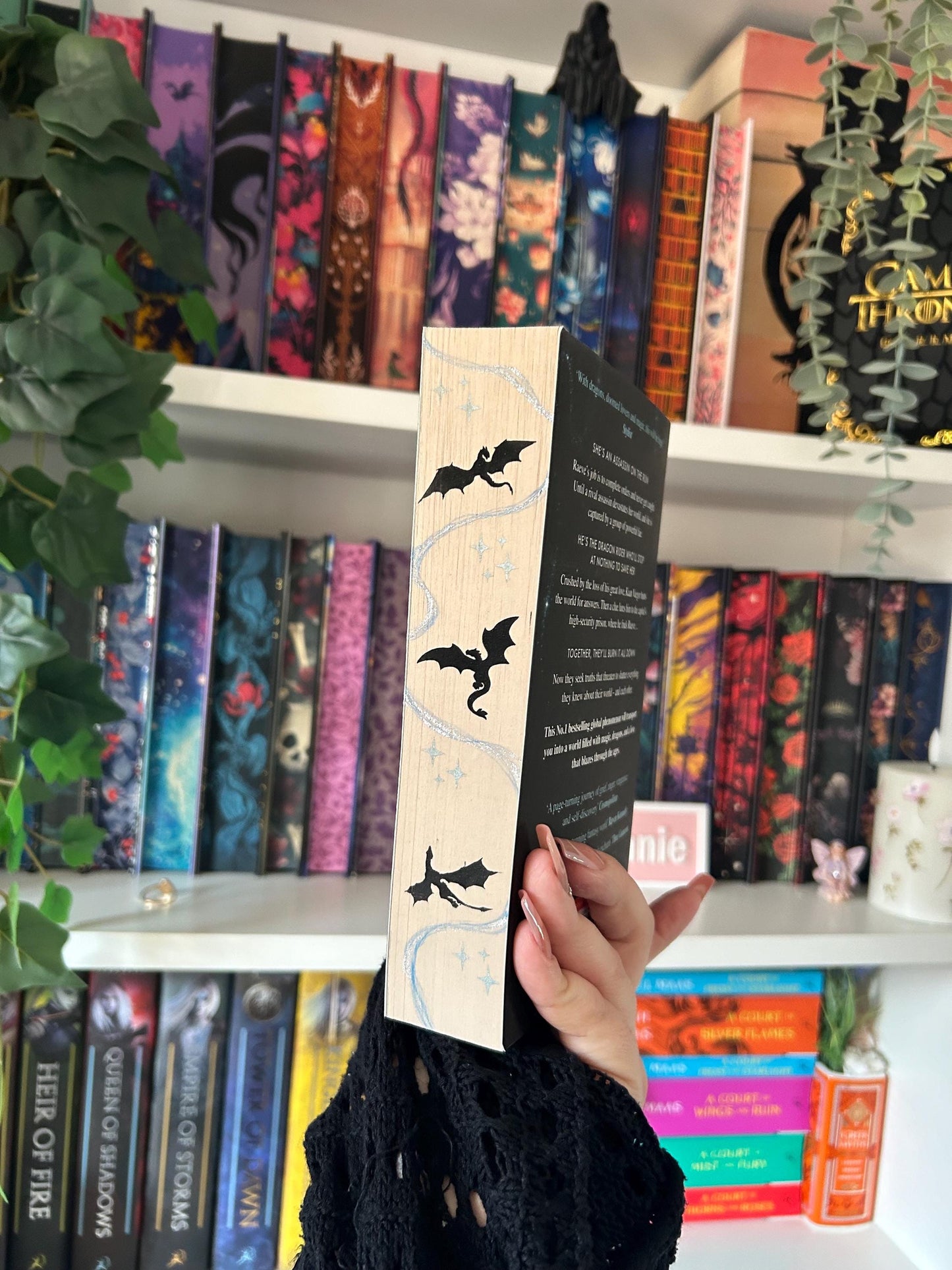 When The Moon Hatched paperback with hand painted edges