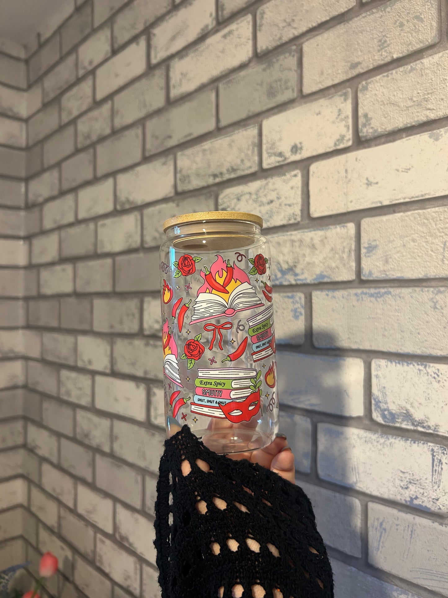 Smutty Spicy Glass Cup 16oz