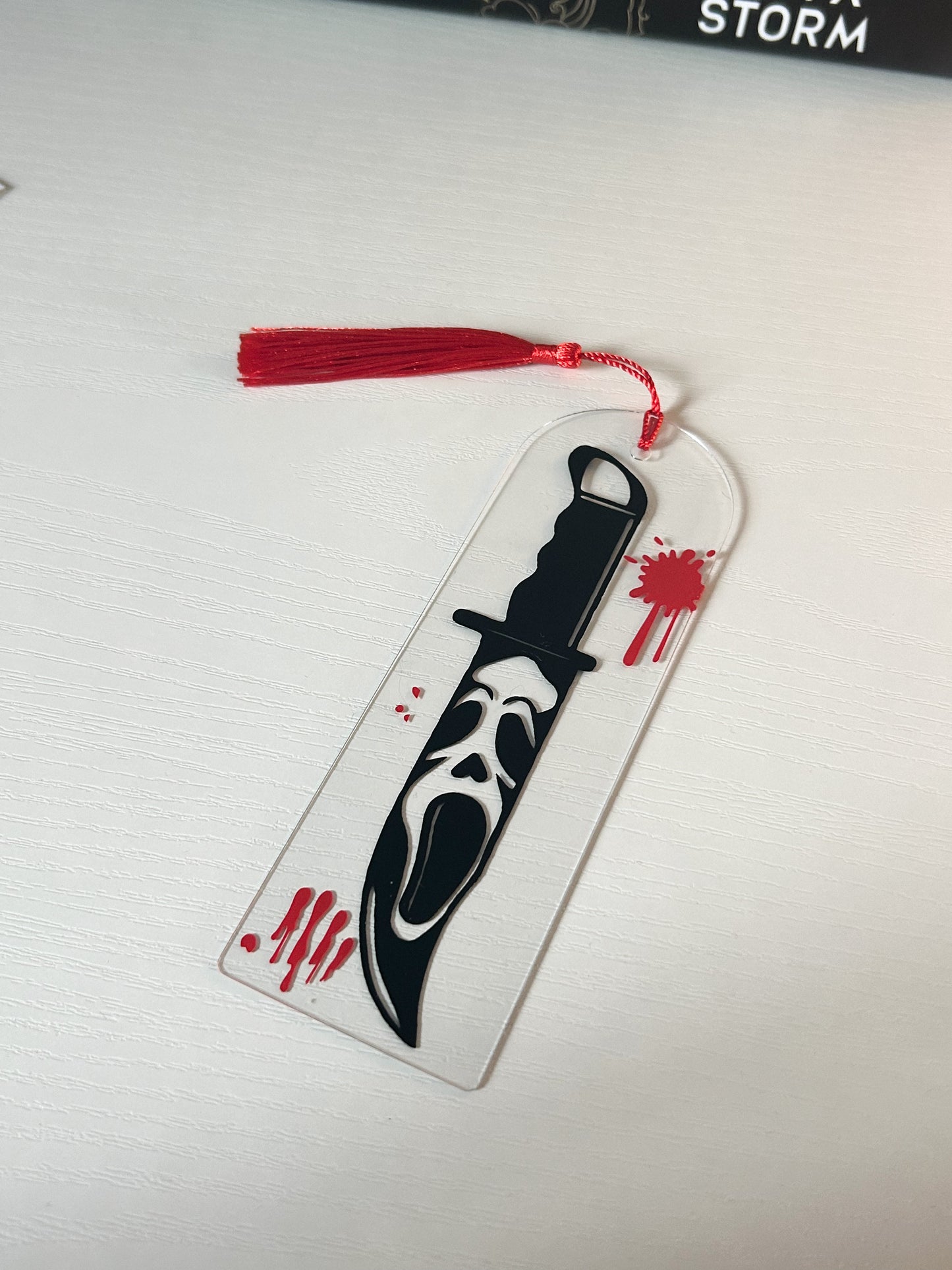 Ghost Face Acrylic Bookmark
