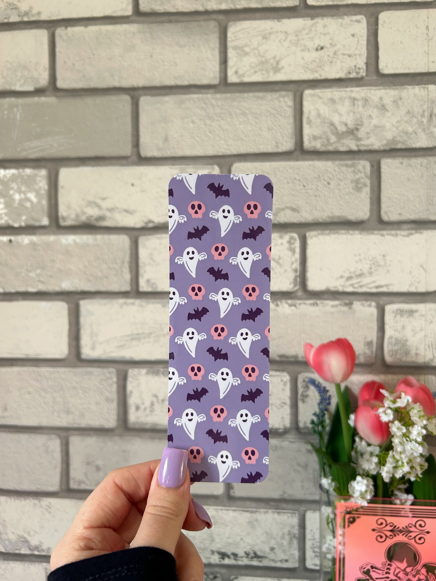 Purple Ghost Bookmark