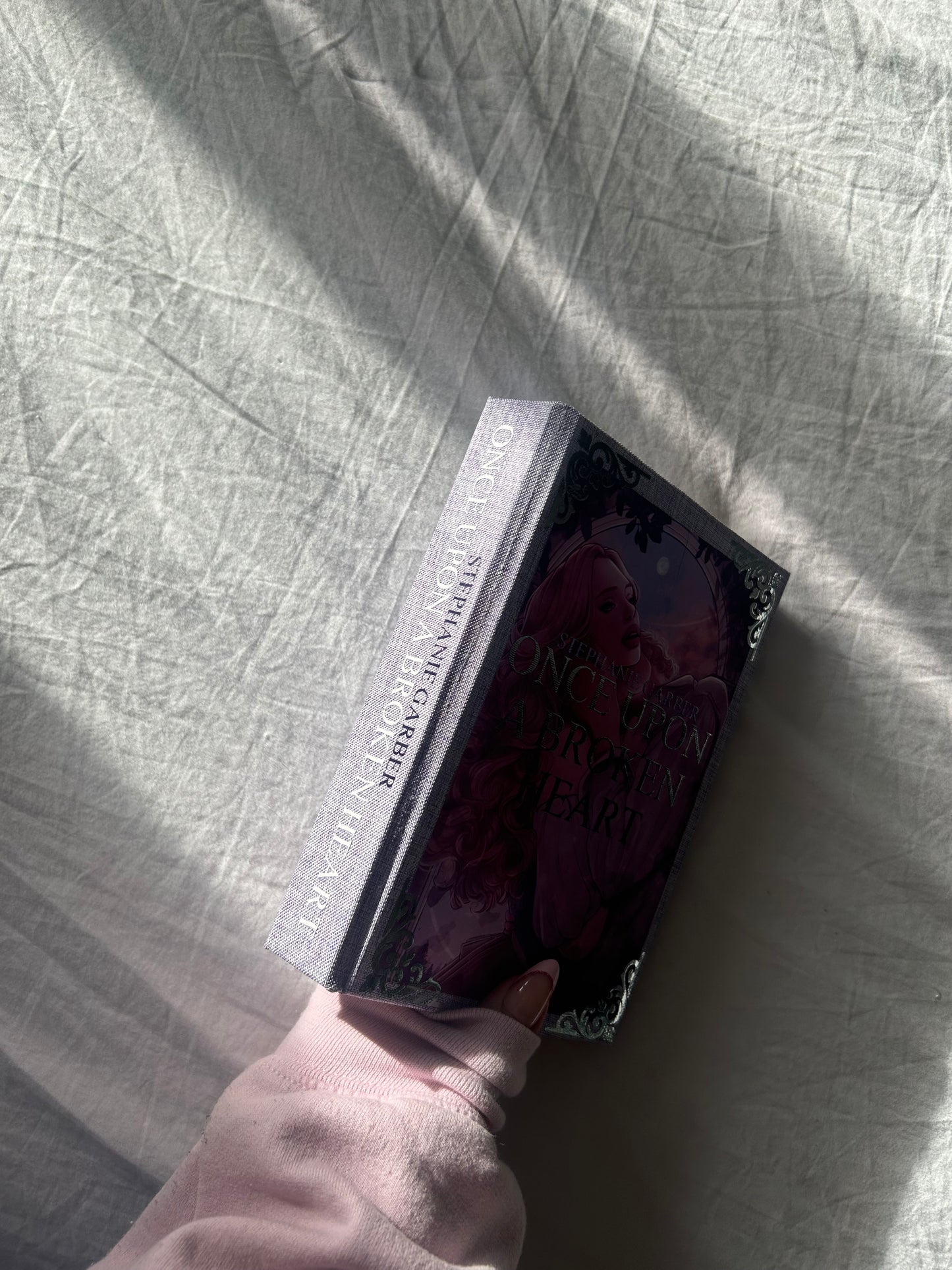 Once Upon A Broken Heart Rebind with Sprayed Edges