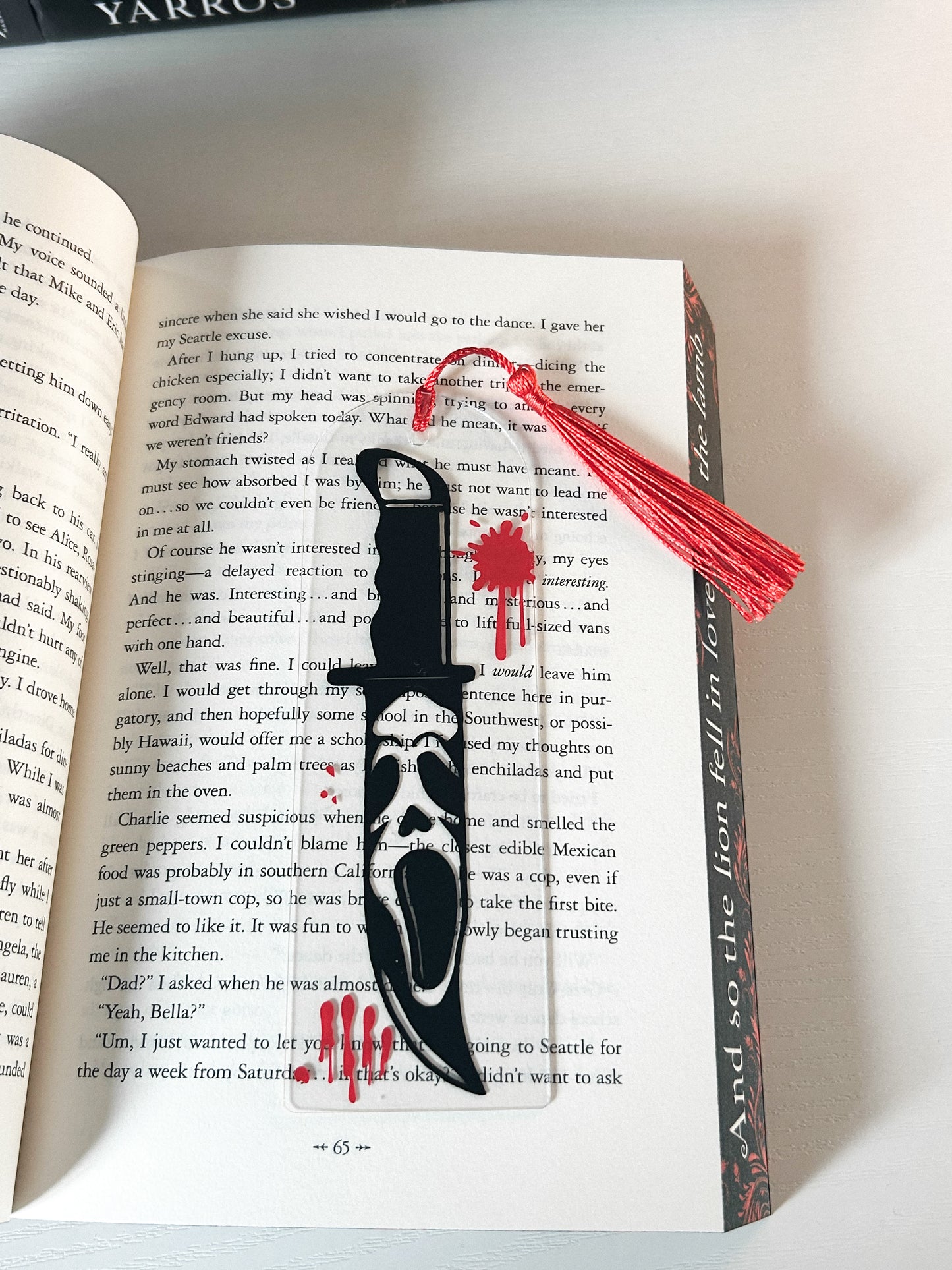 Ghost Face Acrylic Bookmark
