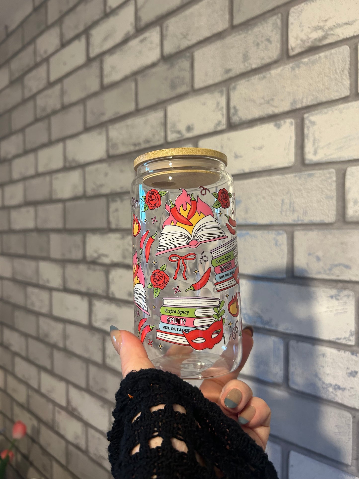 Smutty Spicy Glass Cup 16oz