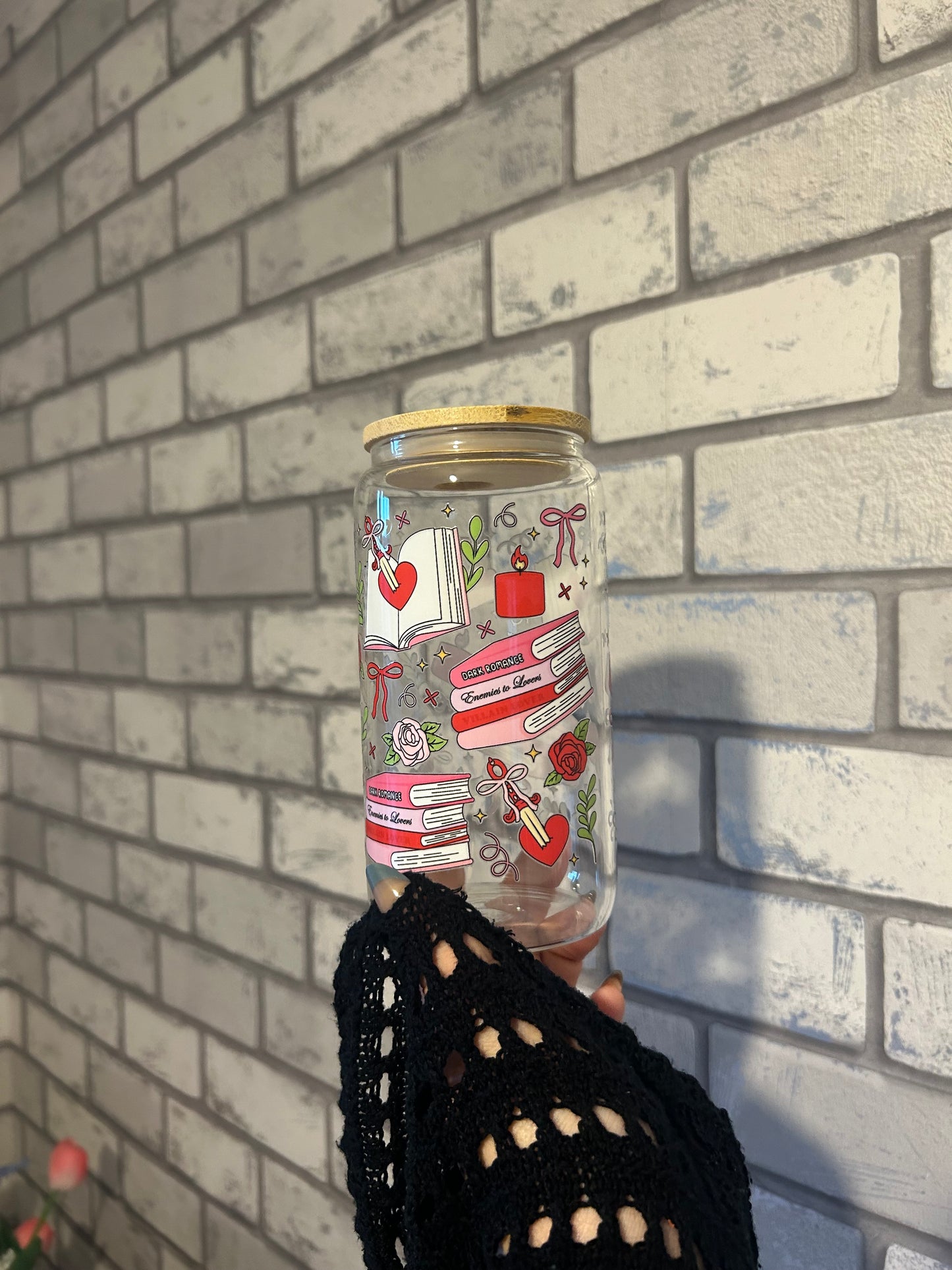 Enemies to Lovers Glass Cup- 16oz