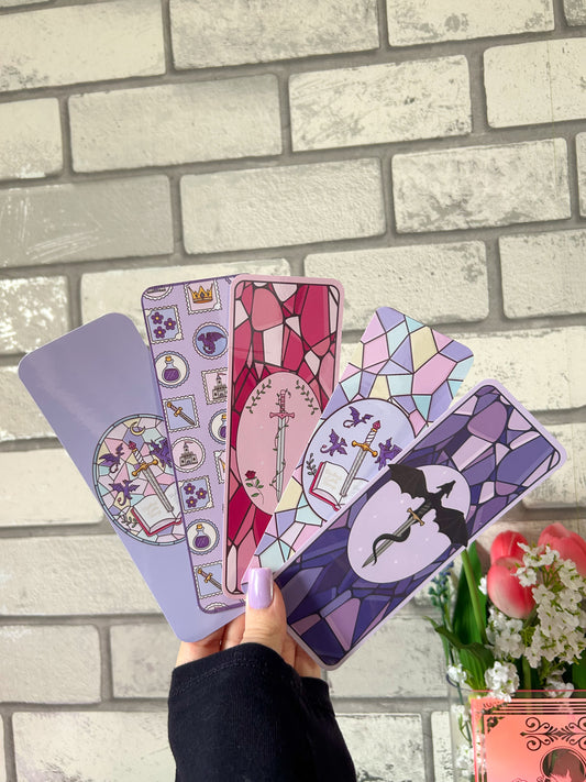 Romantasy Pastel Collection SET of 5 Bookmarks