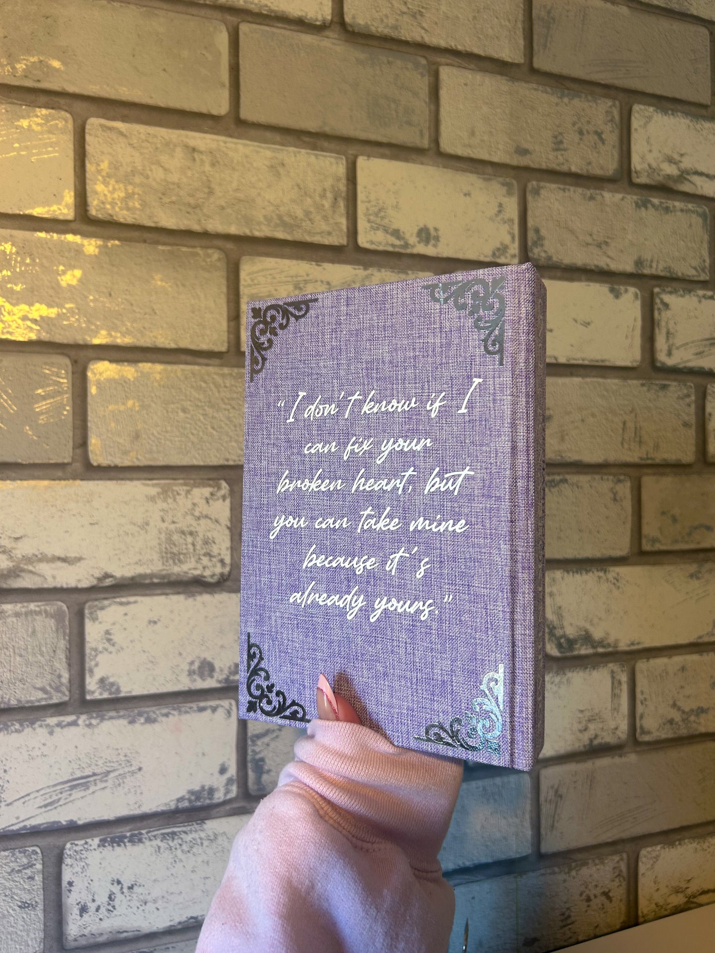 Once Upon A Broken Heart Rebind with Sprayed Edges