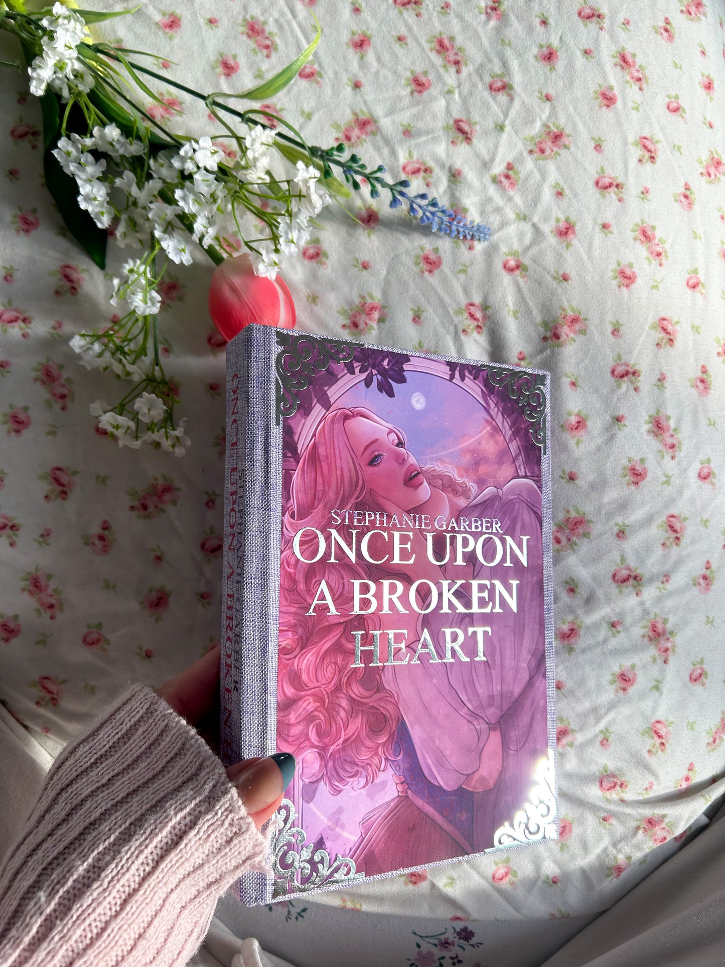 Once Upon A Broken Heart Rebind with Sprayed Edges