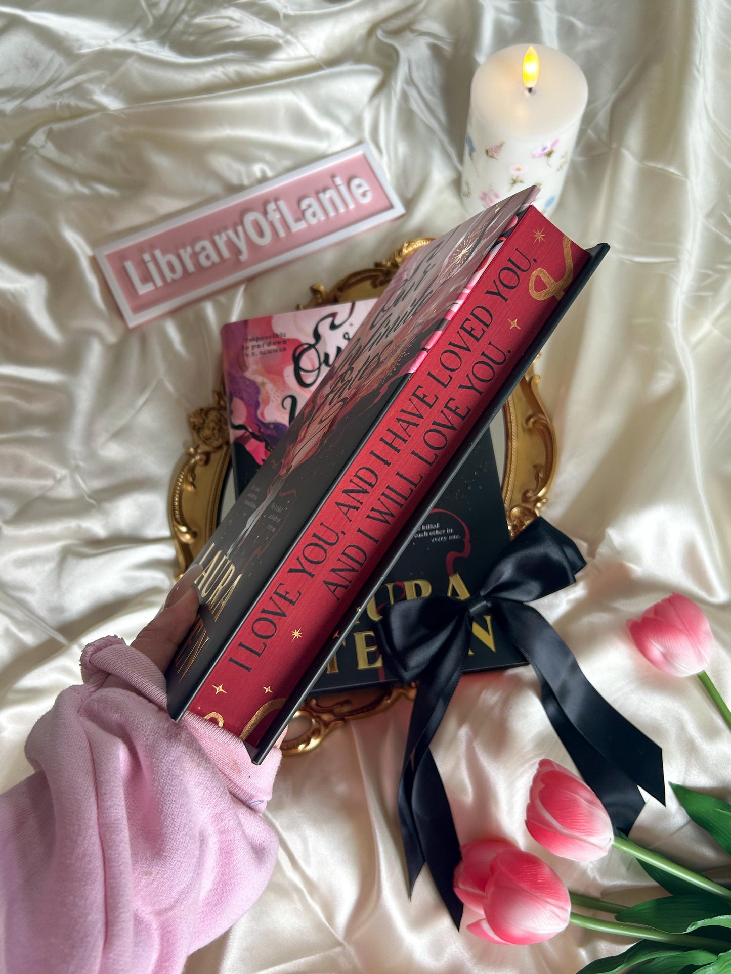 Our infinite fates by Laura Stevens with sprayed edges