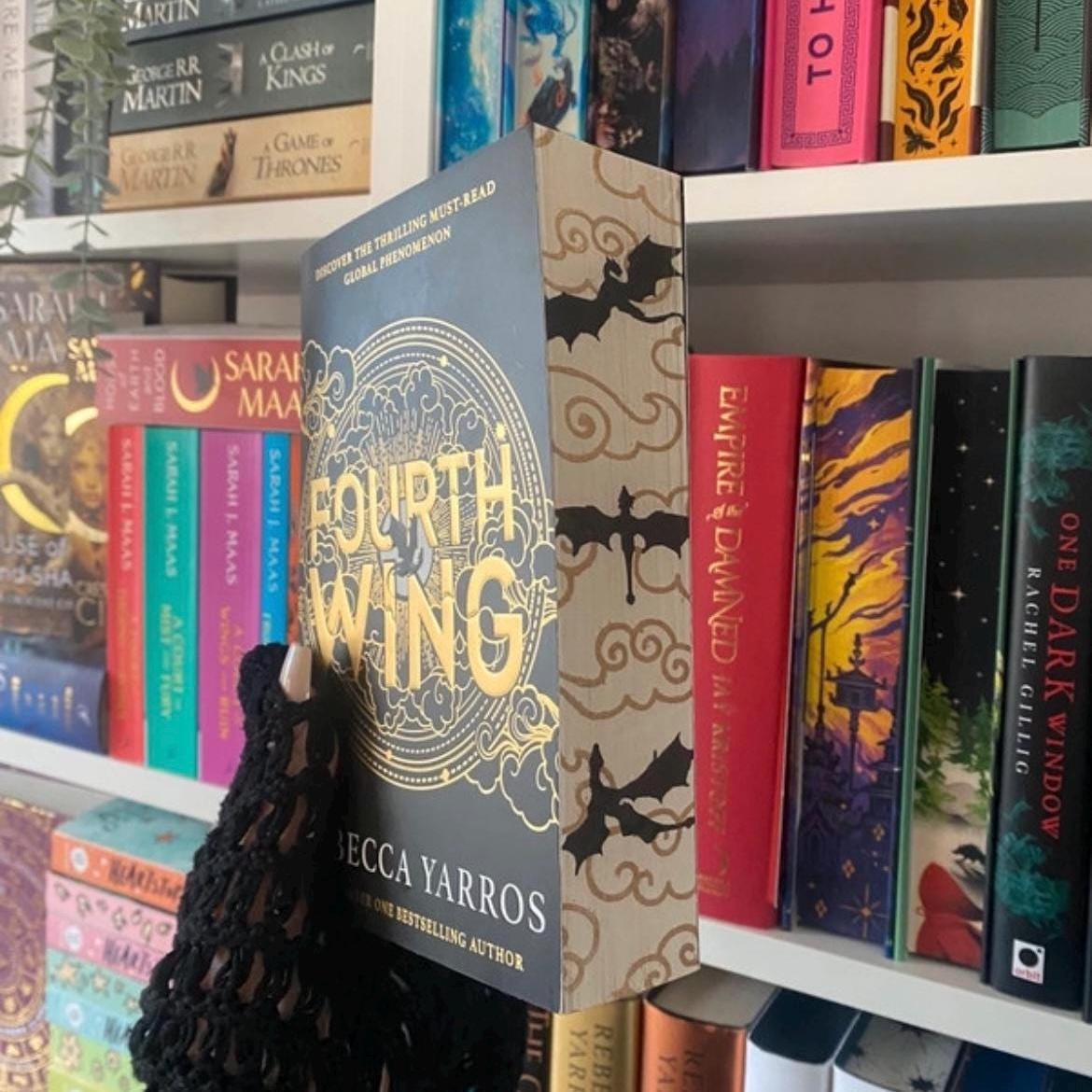 Fourth Wing by Rebecca Yarros with sprayed edge and bonus Xaden chapter